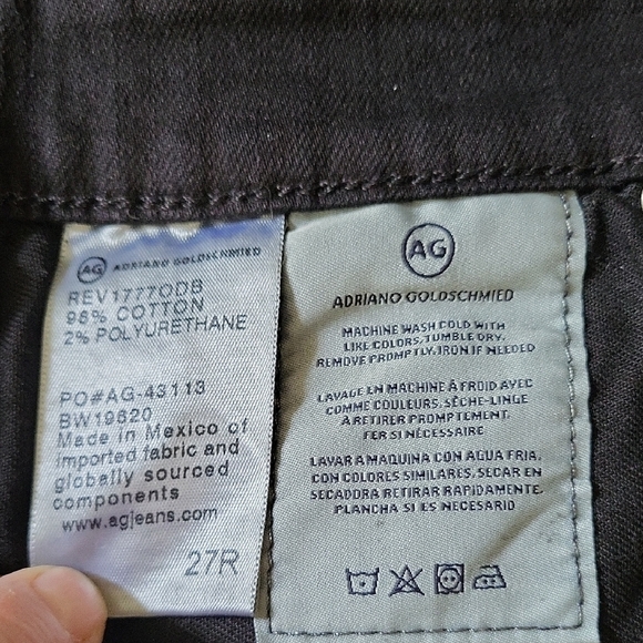 AG Adriano Goldschmied Black Denim - Picture 8 of 9